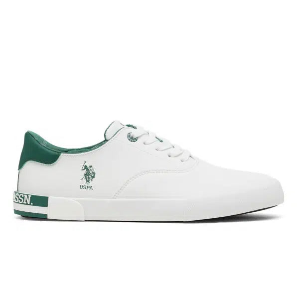 U.S. Men Central Lacing Solid Rojas Sneaker white