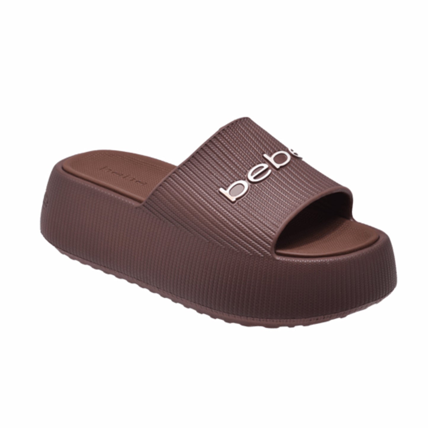 bebe Ploffy Women Slide-23162-ChocolateBrown