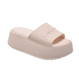 bebe Ploffy Women Slide-23162-IvoryBeige
