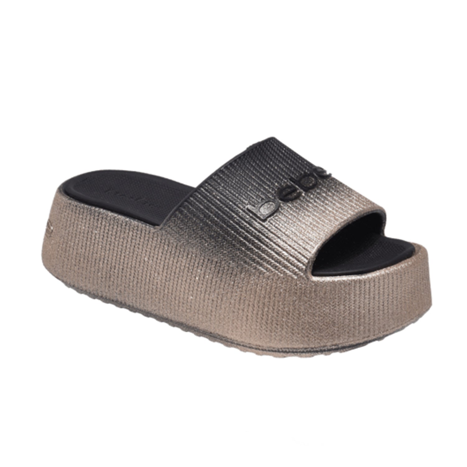bebe Ploffy Women Slide-23215-OmbreBlackGold