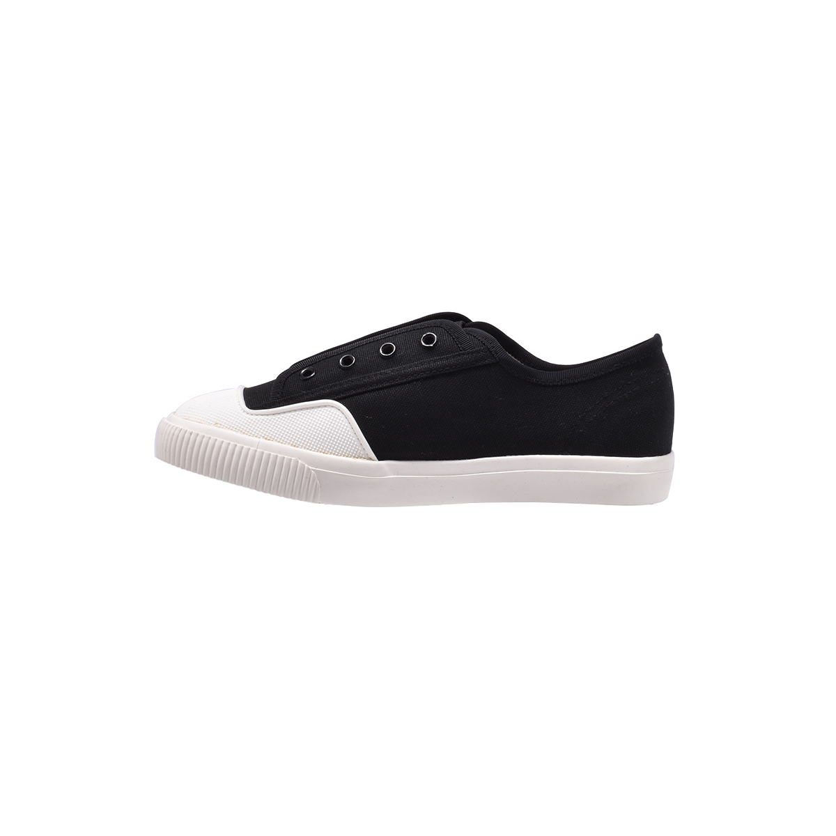 TTWN Bear Low-Top Black Canvas Shoes
