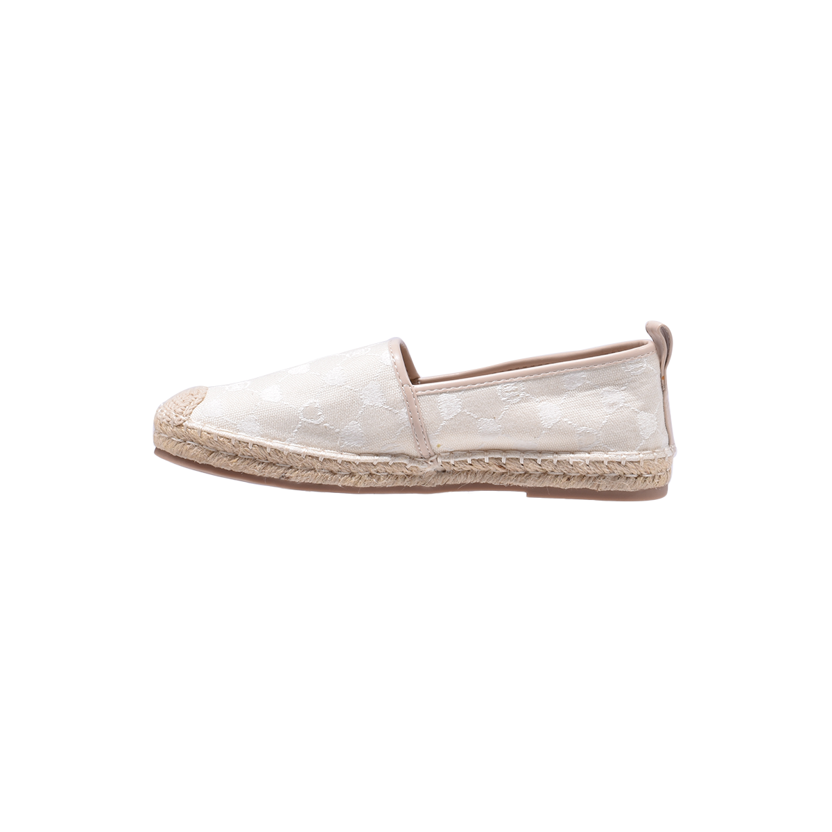 TTWN Bear Slip-On White Jacquard Eared Bear Pattern Shoes