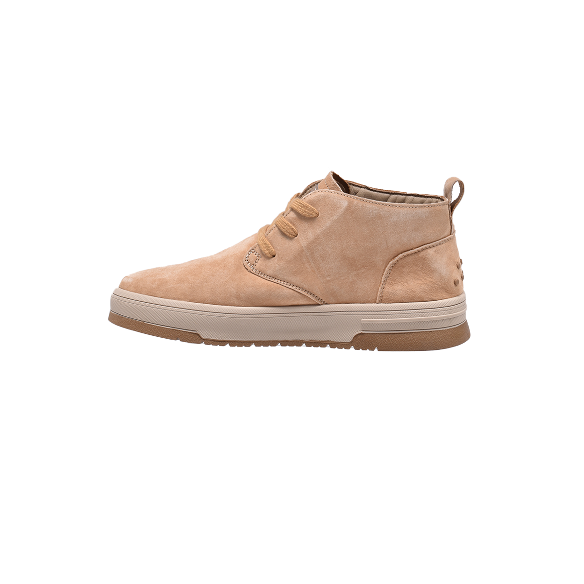 Jeep Mid Top Lace Court Suede Shoes-P234M02109-Camel