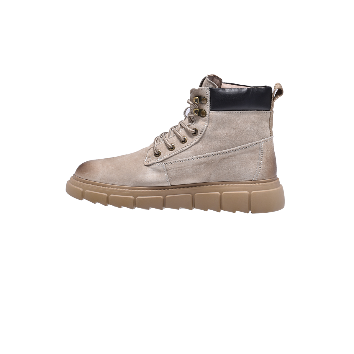 Jeep Ankle Lace up Padded Soft Leather Boot-P12230310k-Beige