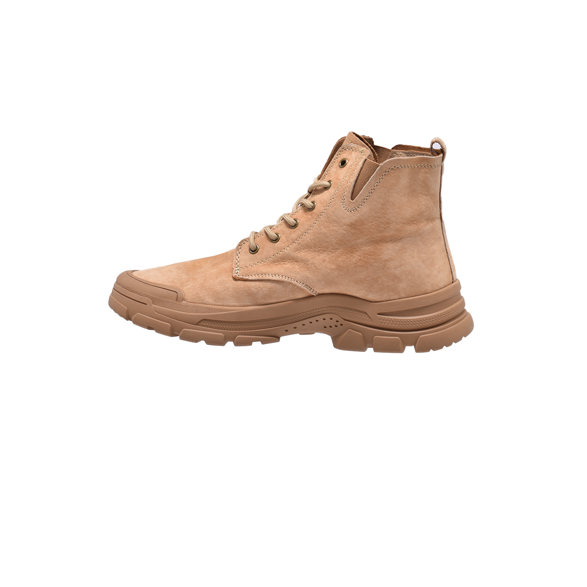Jeep Ankle Lace Combat Suede Boot-P241071122-Beige