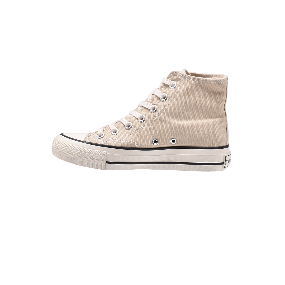 TTWN Bear High-Top Khaki Bear Canvas Shoes