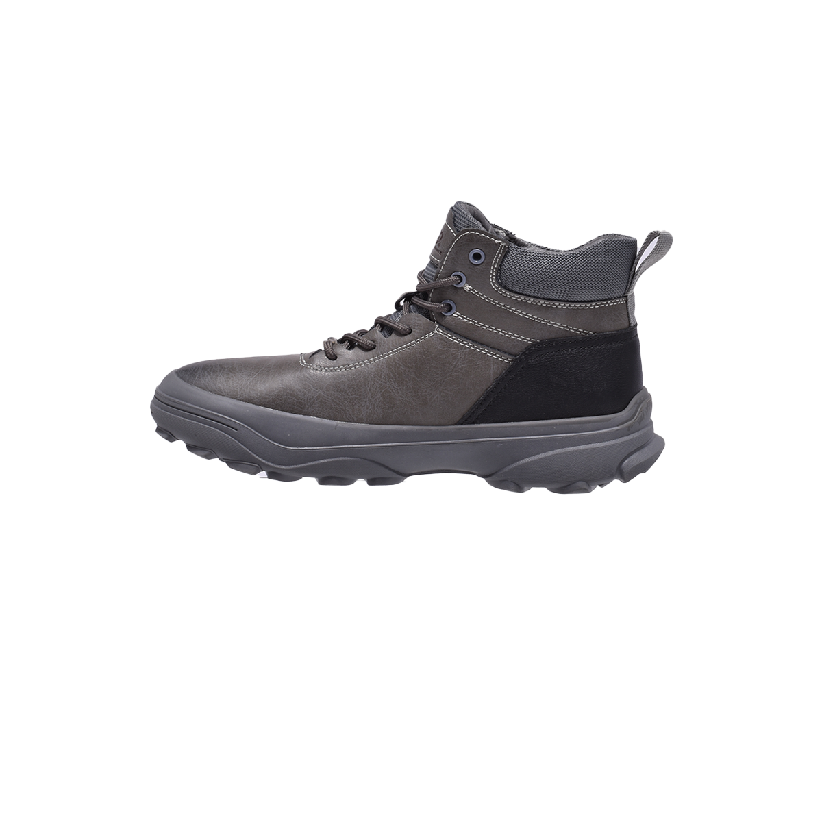 Jeep Ankle Lace Chunky Soft Leather Boot-P141291105-Gray