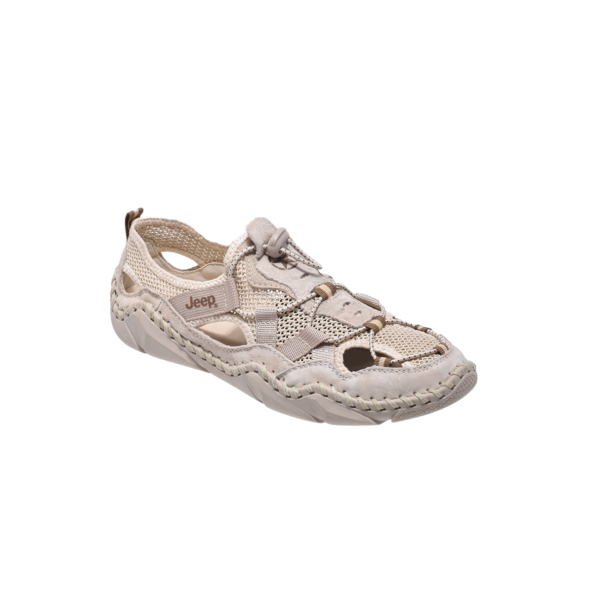 Jeep Flat Slip on Breathable Comfort Sneaker-P11100060k-Beige