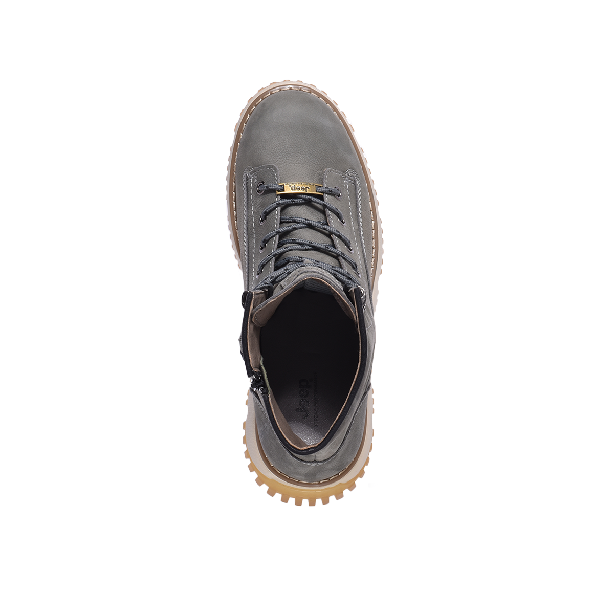 Jeep High Top Lace up Soft Leather Boot-P341291154-Olive