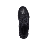 Jeep Mid Top Lace up Chunky Combat Suede Boot-P224M06068- Black