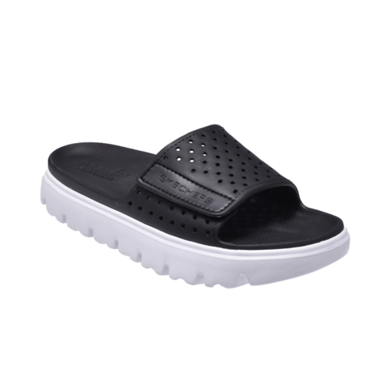 Skechers Foamies Top Level Peachy Vibe Slide-111451-Black