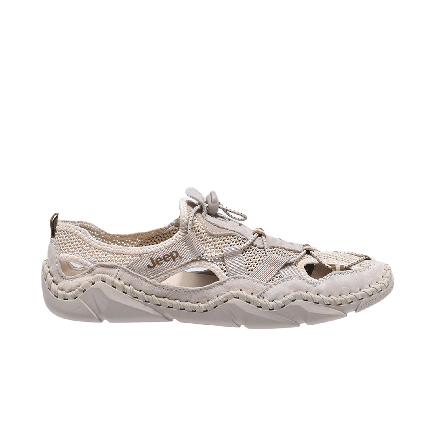 Jeep Flat Slip on Breathable Comfort Sneaker-P11100060k-Beige