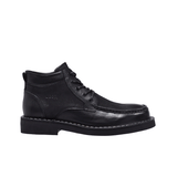 Jeep Ankle Lace Moc Toe Leather Boot-B213M10059-Black