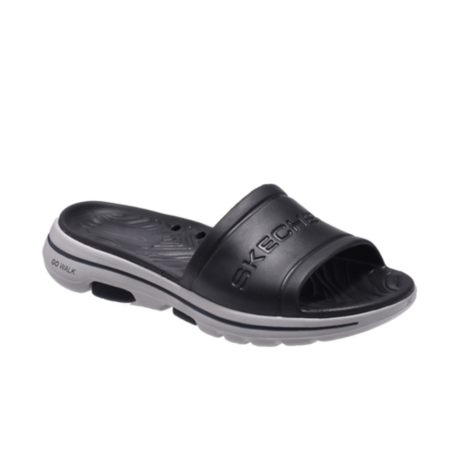 Skechers Foamies Go Walk Cruisen Slide 243021 -Black Gray Black